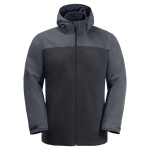 Jack Wolfskin Winterjacke Taubenberg 3in1 (wasser- und winddicht, Fleece-Innenjacke) phantomgrau Herren